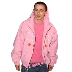 Marty Supreme Timothee Chalamet Pink Jacket