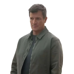 Nathan Fillion The Rookie Green Cotton Jacket Nathan Fillion The Rookie Green Cotton Jacket
