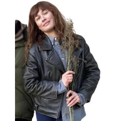 Olga Kurylenko Paradox Effect Black Leather Jacket
