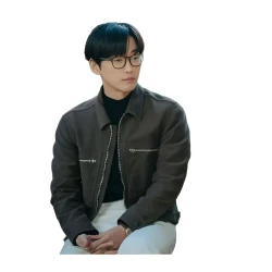 Our Movie Namkoong Min Brown Cotton Jacket Our Movie Namkoong Min Brown Cotton Jacket