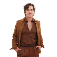 Outcome Matt Bomer Brown Suede Jacket