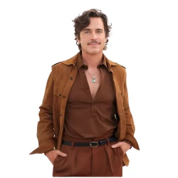 Outcome Matt Bomer Brown Suede Jacket