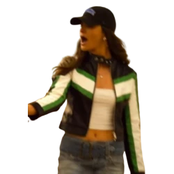 Outer Banks S04 Mia Challis Black And Green Jacket