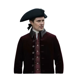 Outlander David Berry Maroon Coat