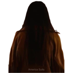 Presence Julia Fox Brown Fringe Jacket