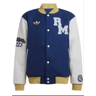 Real Madrid Blue Varsity Jacket