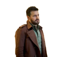 Red Eye Martin Compston Brown Trench Coat