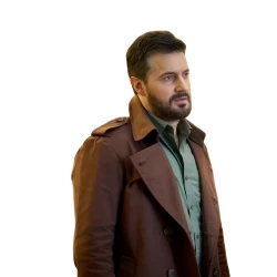 Red Eye Martin Compston Brown Trench Coat