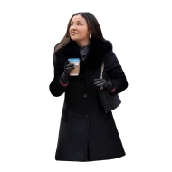 Relationship Goals Annie Gonzalez Black Wool Coat