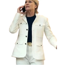 Robin Wright The Girlfriend 2025 White Jacket