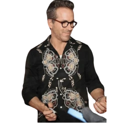 Ryan Reynolds Deadpool And Wolverine Embroidered Shirt