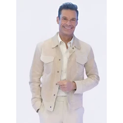 Ryan Seacrest American Idol Beige Suede Jacket