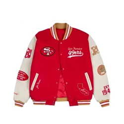 San Francisco 49ers Red Varsity Jacket