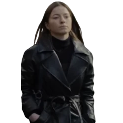 Say Nothing S01 Marian Price Black Belted Trench Coat