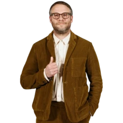 Seth Rogen Brown Corduroy Coat Seth Rogen Brown Corduroy Coat