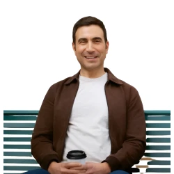 Shrinking Brett Goldstein Brown Jacket