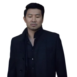 Simu Liu The Copenhagen Test Navy Wool Coat 