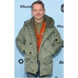 Sundance Film Festival Elijah Wood Olive Green Jacket