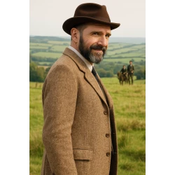 The Choral Ralph Fiennes Brown Coat
