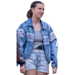The Electric State Millie Bobby Brown Fleece Jacket The Electric State Millie Bobby Brown Fleece Jacket