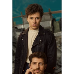 The Kollective Gijs Blom Black Leather Jacket