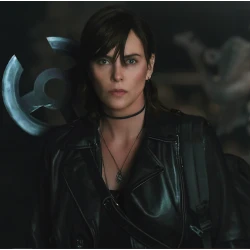 The Old Guard 2 Charlize Theron Black Leather Jacket