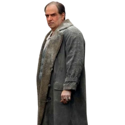 The Penguin Colin Farrell Gray Shearling Long Coat