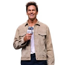Tom Brady Fanatics Fest 2026 Suede Jacket