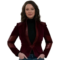 Tully Hart Firefly Lane S02 Maroon Blazer