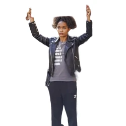 Yara Shahidi Grown-ish S04 Black Biker Jacket