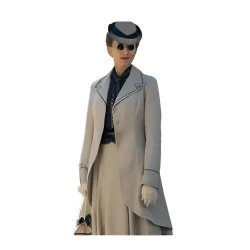Young Sherlock Natascha McElhone Grey Coat