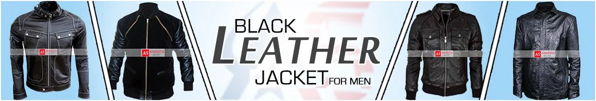 Men For Black Leather Jackets