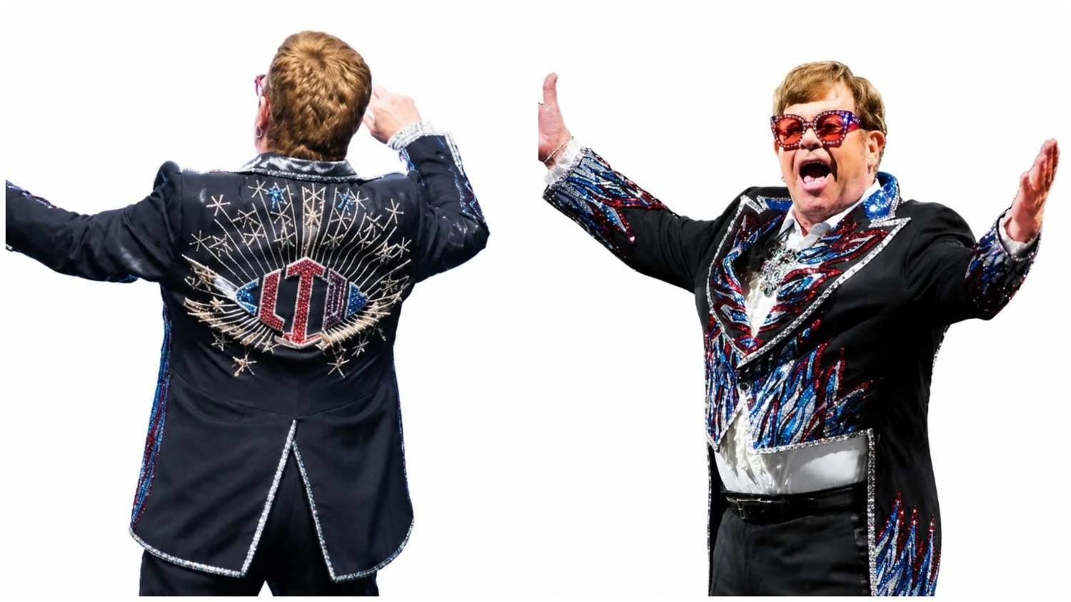 Elton John Milan Rockstar Tailcoat Jacket Celebrity Stage Costume