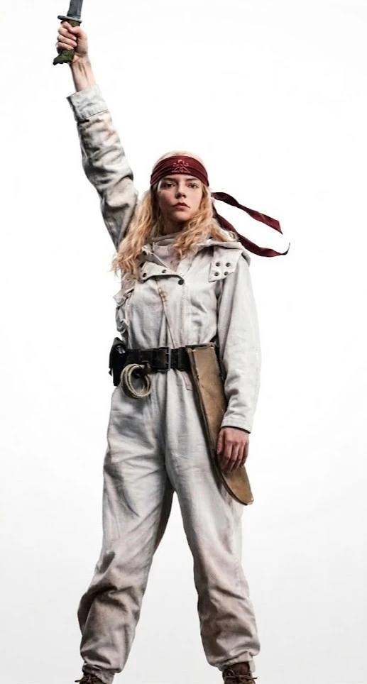 Sacrifice 2026 Anya Taylor-Joy Off-White Hooded Utility Jumpsuit