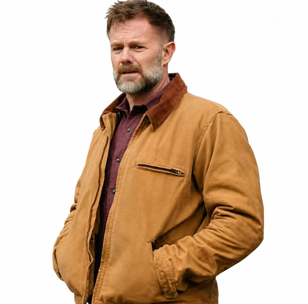 Ghost Soldier 2026 Carlos Gomez Brown Jacket