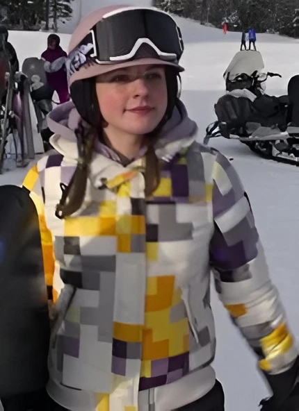 Madison MacIsaac Quilted Puffer Jacket Front View