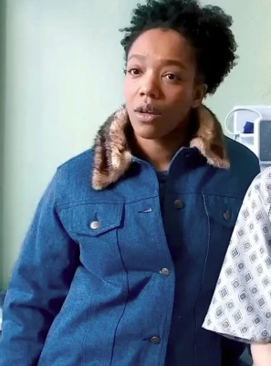Naomi Ackie Sorry Baby 2025 Blue Jacket