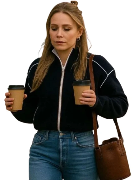 Nobody Wants This Kristen Bell S02 Black Jacket Nobody Wants This Kristen Bell S02 Black Jacket