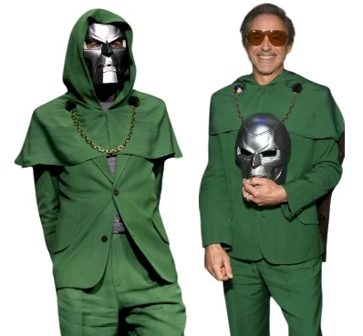 Robert Downey Jr Victor Von Doom Green Suit 