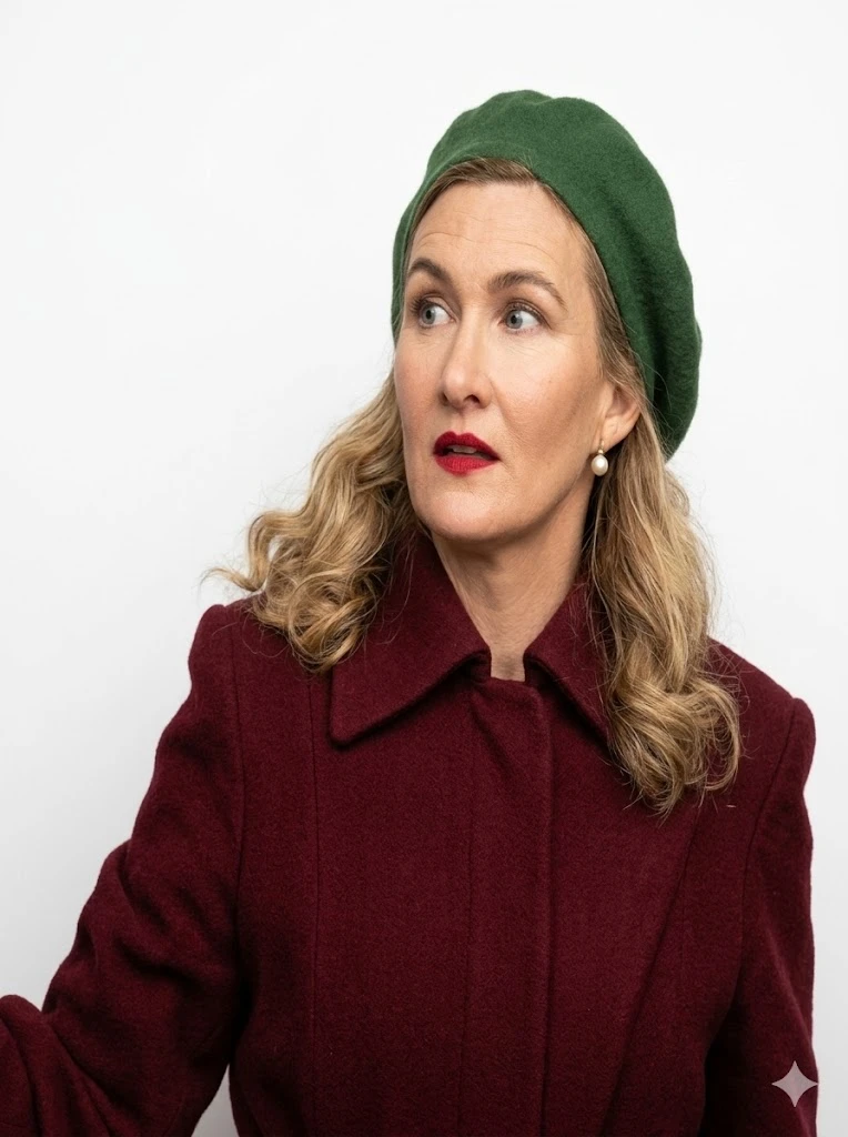 Sissela Benn The Swedish Connection 2026 Red Coat Front View 