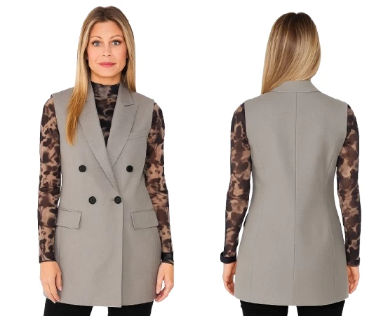 Timeless Tidings of Joy Candace Cameron Bure Vest Blazer