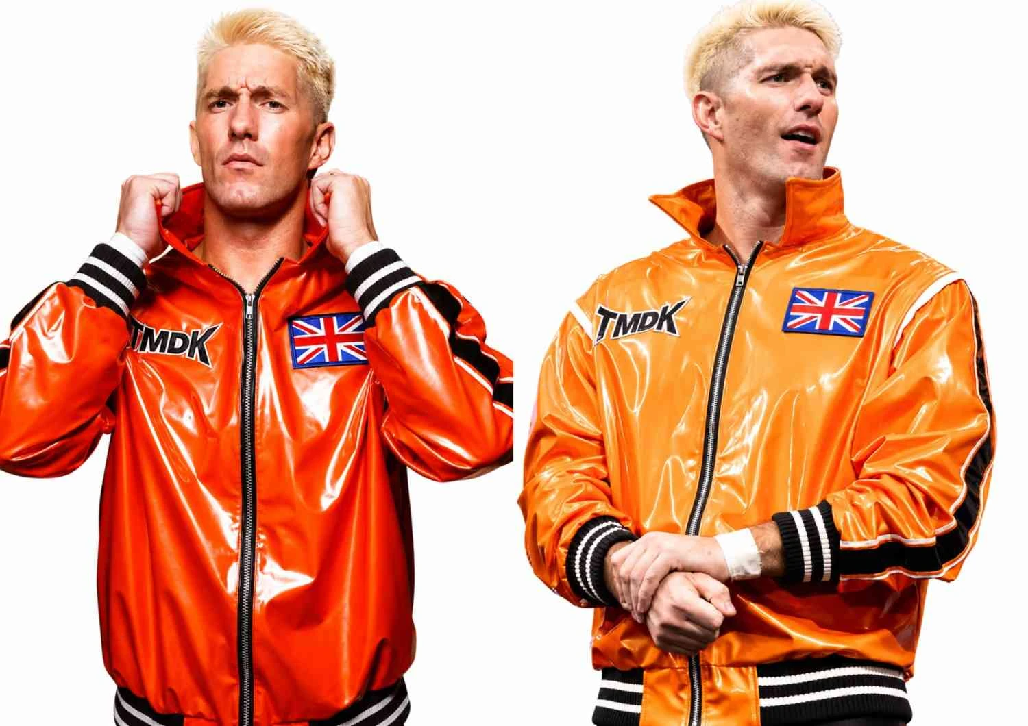 AEW 2026 Zack Sabre Jr. Orange Jacket AEW 2026 Zack Sabre Jr. Orange Bomber Jacket worn by Zack Sabre Jr. | America Suits