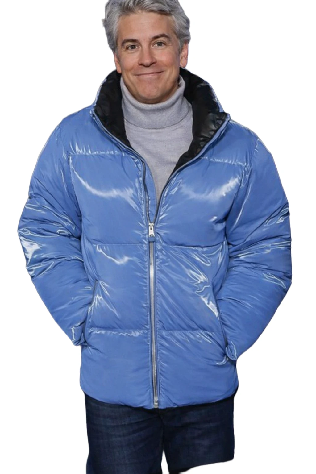 Andy Cohen New Year’s Eve Blue Puffer Jacket Andy Cohen Jacket, New Years Eve Jacket, Blue Puffer Jacket, Celebrity Winter Jacket, Quilted Puffer Jacket, Men Winter Jacket, TV Host Jacket, Parachute Puffer Jacket,