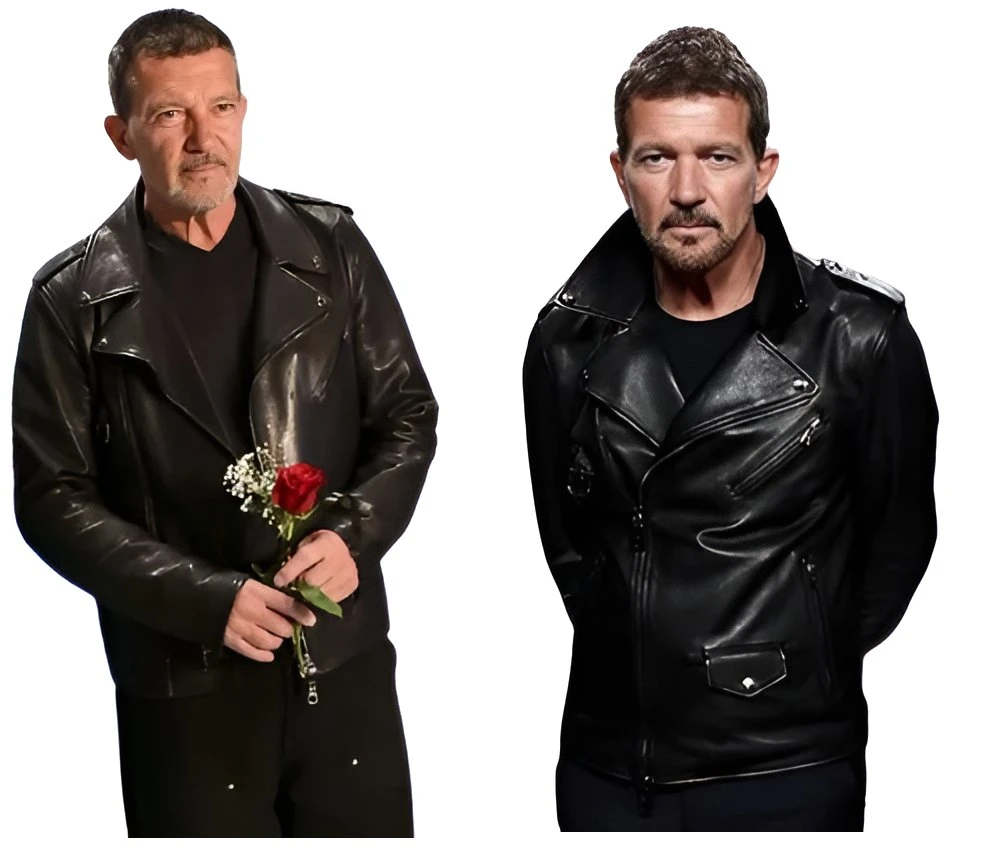 Antonio Banderas Black Leather Jacket Antonio Banderas Black Leather Jacket