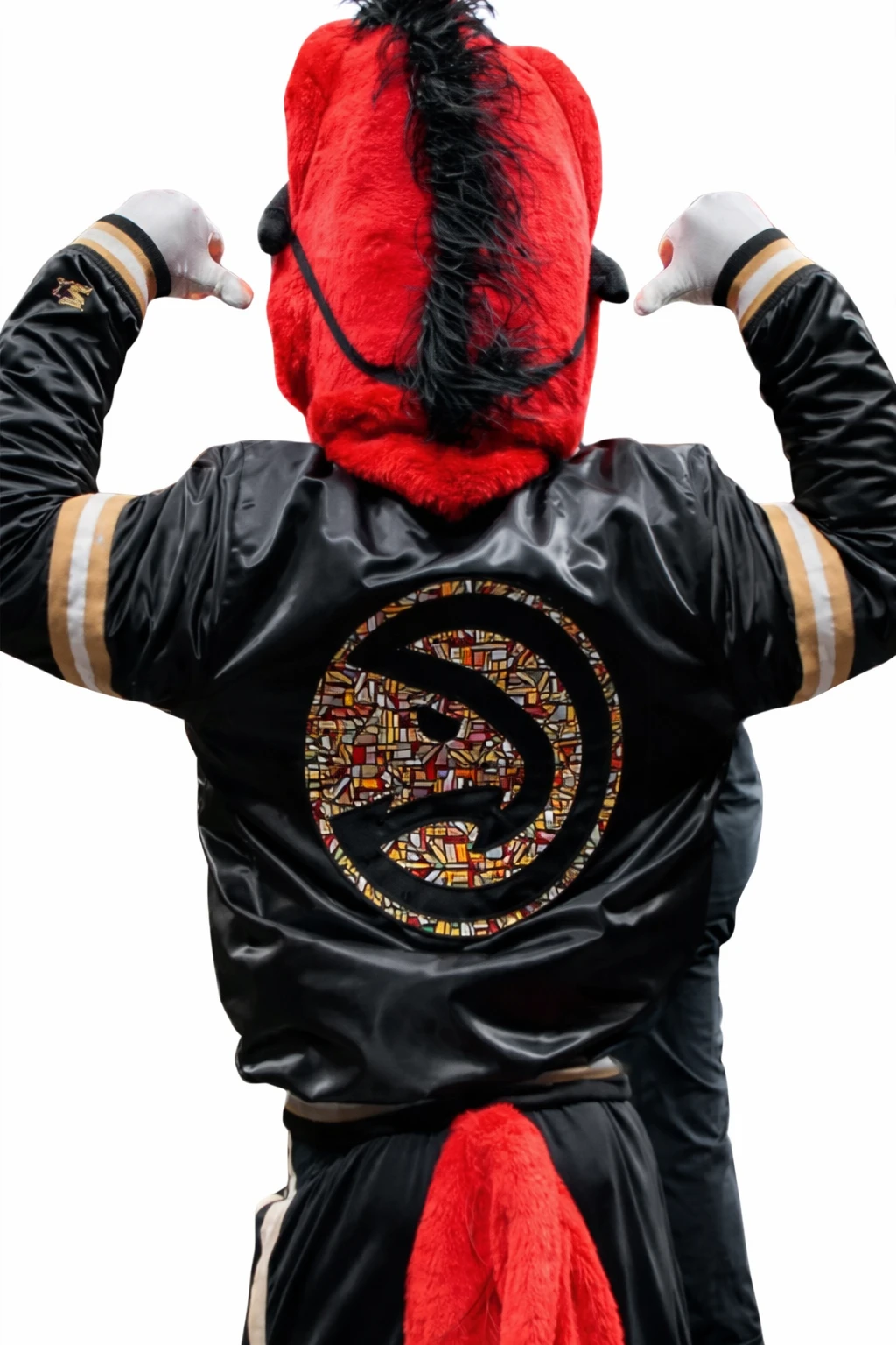 Atlanta Hawks MLK Varsity Jacket atlanta hawks jacket, mlk varsity jacket, hawks bomber jacket, nba satin jacket, atlanta hawks black jacket, martin luther king tribute jacket, hawks varsity bomber, nba mlk jacket, hawks satin varsity