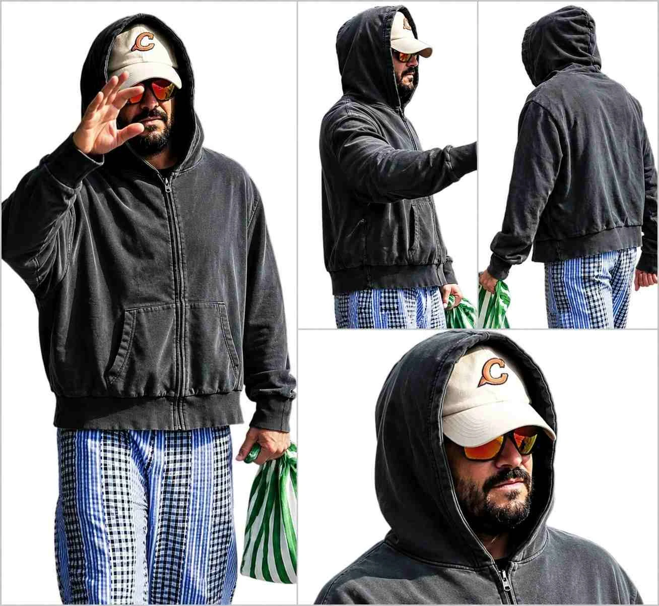 Bad Bunny Milan Linate Airport 2026 Hoodie Bad Bunny wearing Milan Linate Airport 2026 Hoodie
