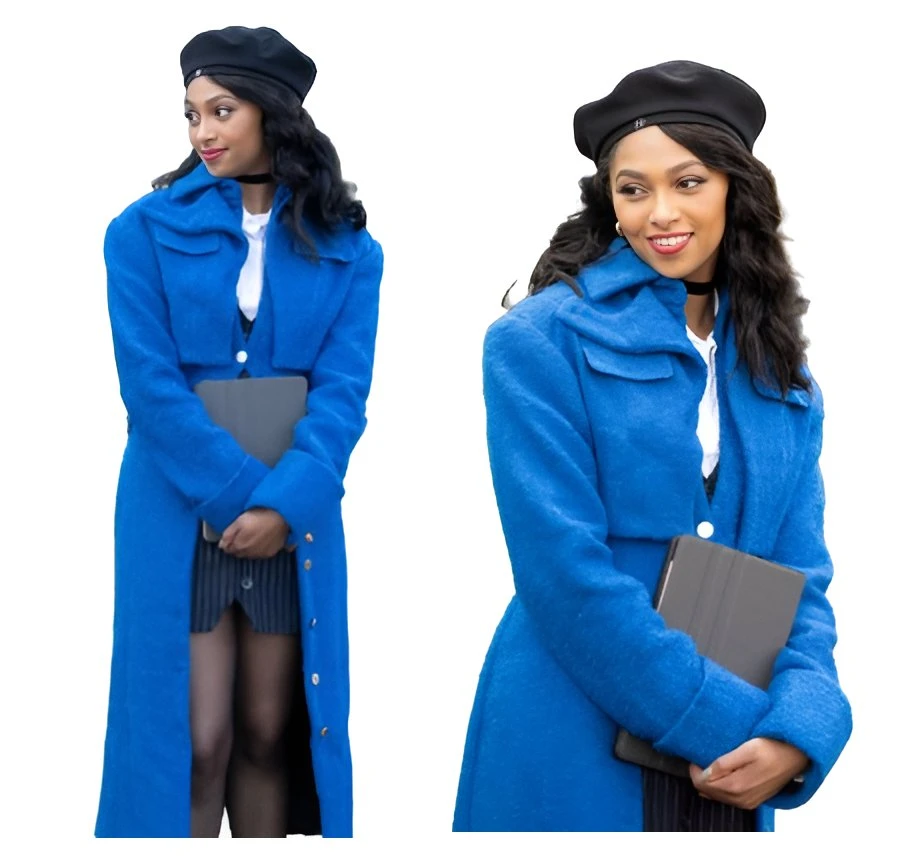 Beyond the Gates Colby Blue Wool Coat Beyond the Gates Colby Blue Wool Coat
