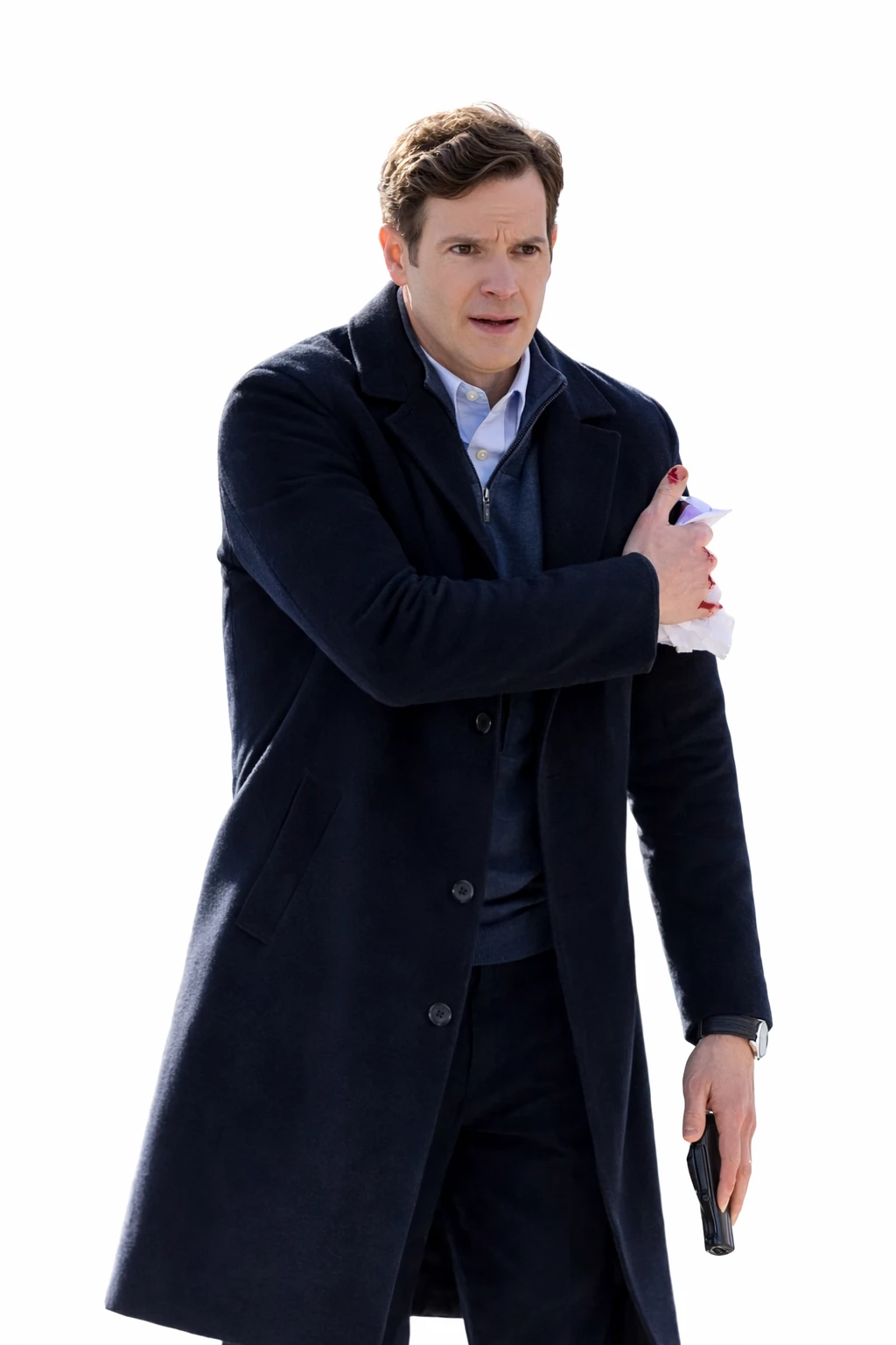 bill goodman coat, cia black coat, spy style coat, black wool coat, men winter coat, intelligence officer coat, cinematic coat, spy fashion coat