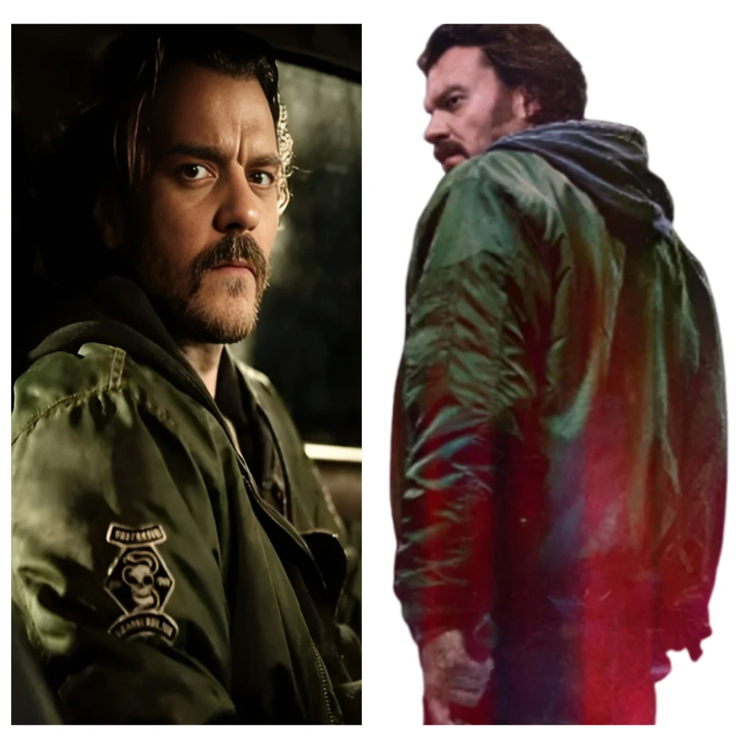 Brian Smiley Petersen Snake Killer Bomber Jacket Black Leather Premium Bomber Style