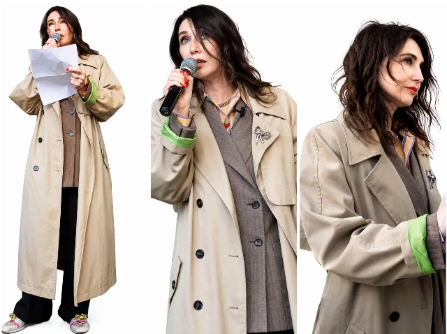 Carice van Houten Beige Long Coat Celebrity Inspired Beige Trench Coat